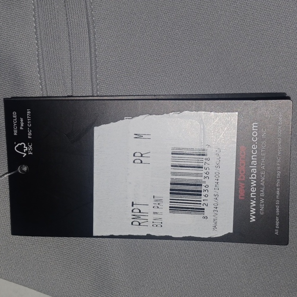 New Balance Knicker Baseball Pants Gray Size-M NWT - Picture 6 of 6